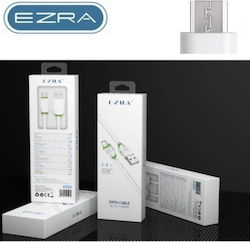 Ezra 81001GRF10WH Regular USB 2.0 σε micro USB 1m Λευκό Ezra 81001GRF10WH Regular USB 2.0 σε micro USB 1m Λευκό