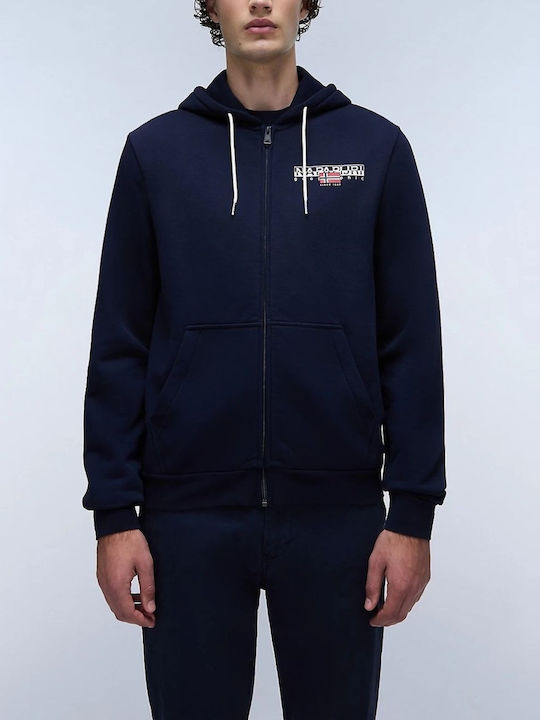 Napapijri Aylmer Sweatshirt with Hood Blue Marine