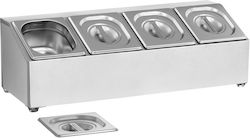 Display Stand Food Containers 4 X Gn1/6 + 4 X Containers