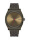 Nixon Time Teller Men's Watch 37mm Battery with Grey Metal Bracelet