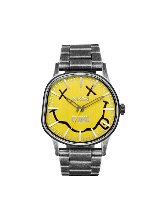 Nixon Men's Watch 42mm Battery with Gray Metal ...