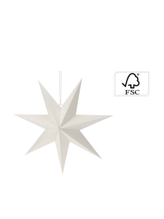 JK Home Decoration Χριστουγεννιάτικο Αστέρι Χάρτινο Λευκό