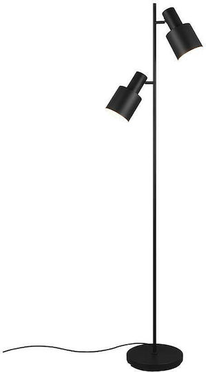 Trio Lighting Floor Lamp H161xW48cm. with Socket for Bulb E27 Black