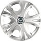 Versaco Set Capace de Roți Auto Dynamic Compatibilitate Mazda 4 Bucăți 15 Argintii/Argintii