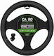 Carro 242887 Car Steering Wheel Cover Leather Perforated Black X-large 42cm