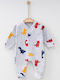 Mon Petit Art Baby Bodysuit Long-Sleeved Grey