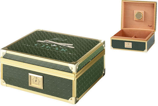 Angelo Cigar Humidifier Metal Box for 25 Cigars 26x22x11cm