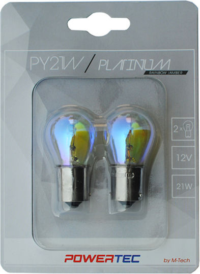 M-Tech Λάμπες Αυτοκινήτου P21W 12V 21W 2τμχ