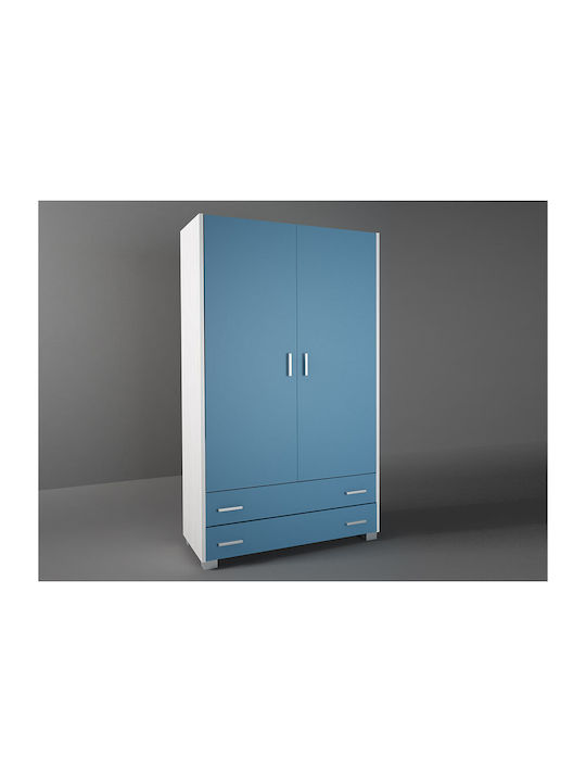 Двойна врата Нтoулάпа с 2 Чекмеджета Синя 105x50x180см