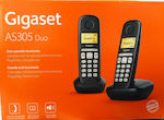 Gigaset AS305 Cordless Phone (2-Pack) Black