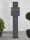 ECD Germany Mldesign Outdoor Mailbox Inox in Gray Color 37x36.5x11cm