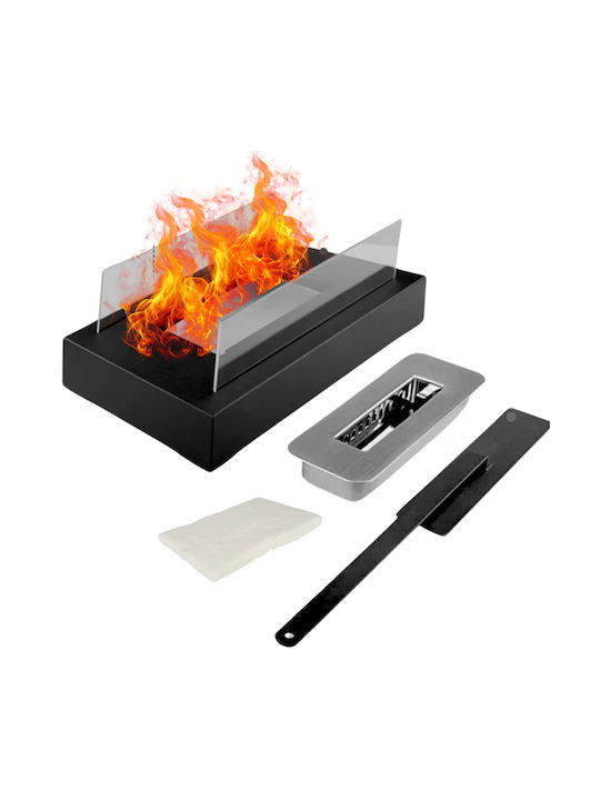 Kamin Draußen Metallisch Braun 35x16x18cm