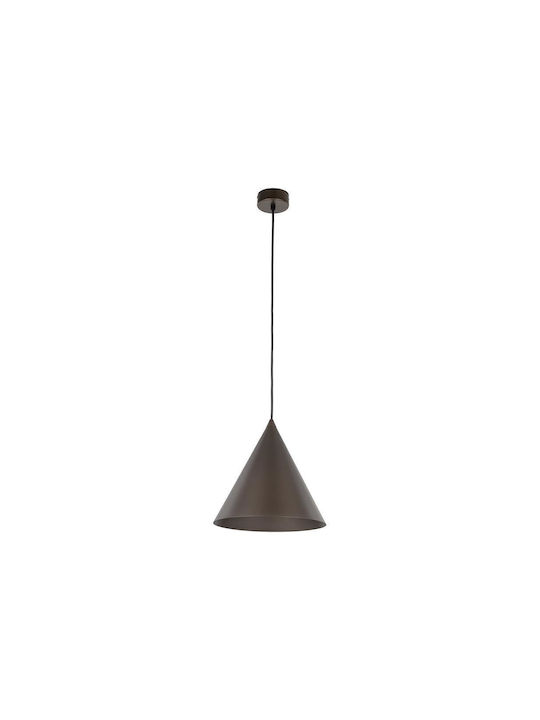 TK Lighting Hängelampe Braun mit Fassung E27 25x25cm.
