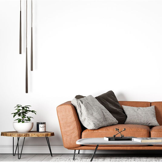 TK Lighting Висящо осветително тяло Кафяв 20x20см.