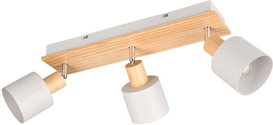 Trio Lighting Triple Spot with Socket GU10 in Gray Color