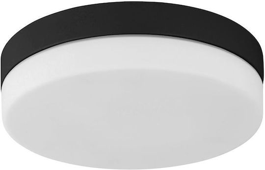 TK Lighting Ceiling Mount Light Bathroom Black with Socket E27