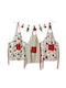 Whitegg Christmas Kitchen Αpron Fabric L60xW80cm.