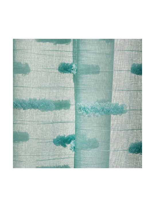 Whitegg Vorhang mit Grommet K0166 Blau 270x280cm