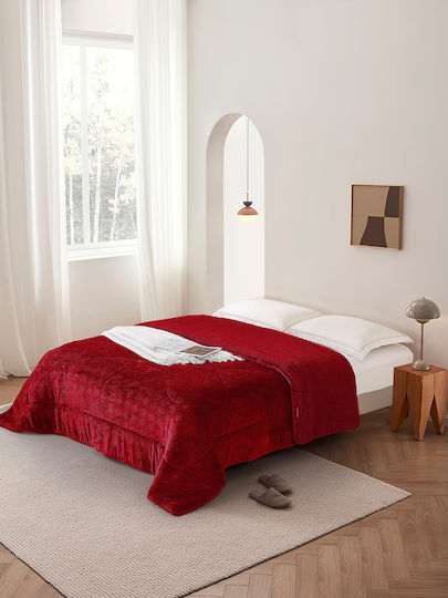 Viopros Duvet Cover Queen 220x240cm Montana Bordeaux 770 GSMGsm