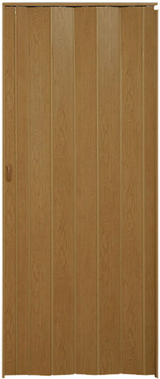 Internal Folding Door PVC 84x210cm Oak 095113 PVC Beige