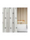 Whitegg Bc100 Shower Curtain Fabric 180x180cm White