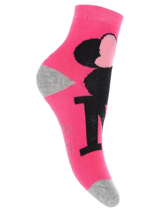 Superheroes Kids' Socks Non-Slip Fuchsia
