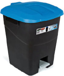 Tayg Plastic Waste Bin 50lt with Pedal Blue