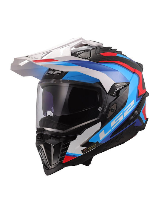 LS2 MX701 C Explorer Frontier II Gloss White/Bl...
