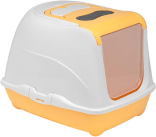 Moderna Flip Τουαλέτα Γάτας Κλειστή Πορτοκαλί Μ50 x Π39 x Υ37cm