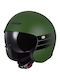LS2 Spitfire II Retro Matt Military Green Κράνος Μηχανής Jet ECE 22.06 1000gr με Sunvisor