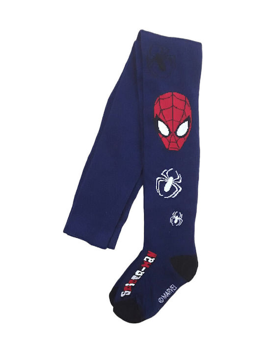 Disney Детски Чорапогащник Navy Spiderman