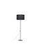 TK Lighting Floor Lamp H160xW50cm. with Socket for Bulb E27 Black