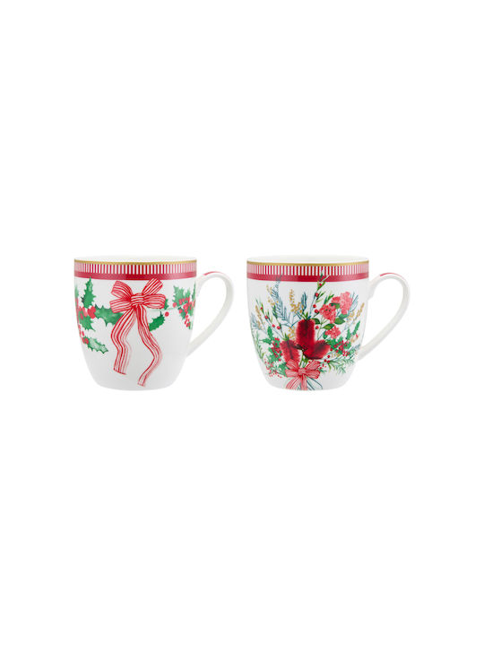 Maxwell & Williams Mug from Porcelain Red 340ml 2pcs