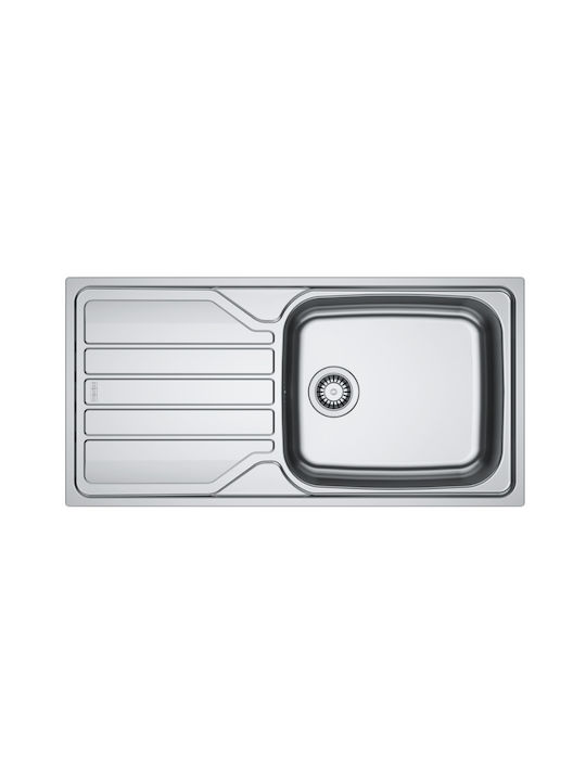 Franke Ένθετος Νεροχύτης Inox Σατινέ Μ100xΠ50cm Ασημί