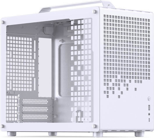 Jonsplus Z20 Gaming Mini Tower Κουτί Υπολογιστή με Πλαϊνό Παράθυρο Λευκό
