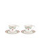 Easy-Life Set of Cups Coffee Porcelain Brown 80ml 2pcs