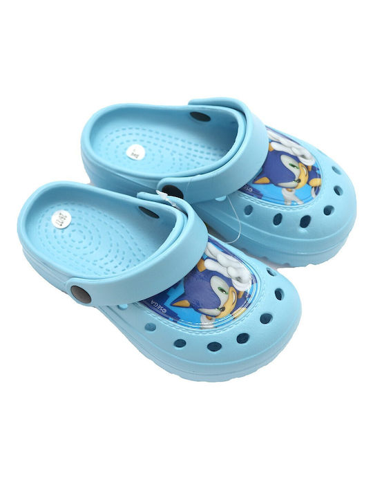 Sega Children's Beach Clogs Light Blue