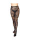 Ciorapi dama Black Floral