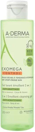 A-Derma Exomega Control Душ Гел с Овес Успокояващ 200ml