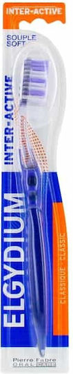 Elgydium Inter-active Manual Toothbrush Soft Blue 1pcs