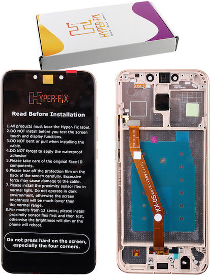 Hyper Fix Οθόνη με Μηχανισμό Αφής και Πλαίσιο για Huawei Mate 20 Lite (Χρυσό)
