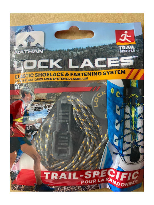Lock Laces Shoelaces Gray 2pcs