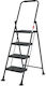 Lamart Scăunel scări Fier 4 trepte 126.8cm