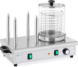 Hot Dog Warmer 4 Skewers Buns Container 30 Sausages 650 W