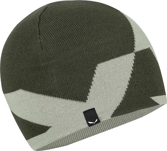 Reiner Unisex Wendbarer Beanie Strickmütze in Grün Farbe