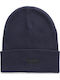 Beanie Ανδρικός Σκούφος με Rib Πλέξη σε Μπλε χρώμα