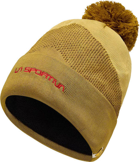 Pom Pom Beanie Unisex Beanie Gestrickt in Grün Farbe