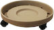 Atmosphera Πιάτο Γλάστρας Spicy Brown Με Ρόδες 30x30εκ. 10.04.0111SB