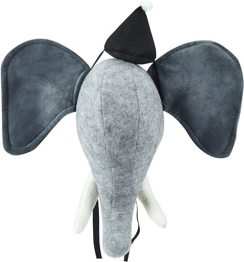 Plush Wall Decoration Gray Elephant Badou