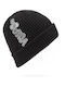 Stone Bar Beanie Beanie Beanie Knitted in Black color